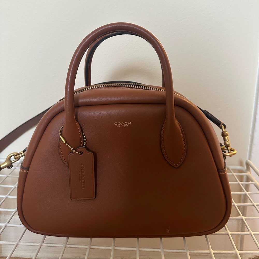 Coach Women's Brown Borough Bowling Bag - Picture 3 of 16